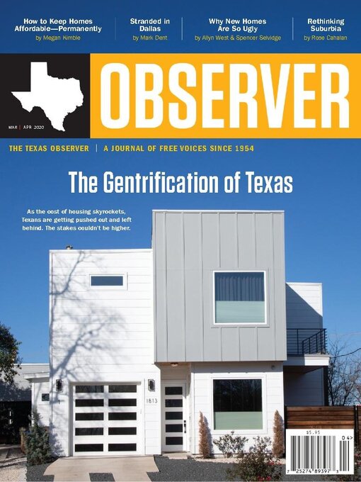 Title details for The Texas Observer by Texas Democracy Foundation - Available